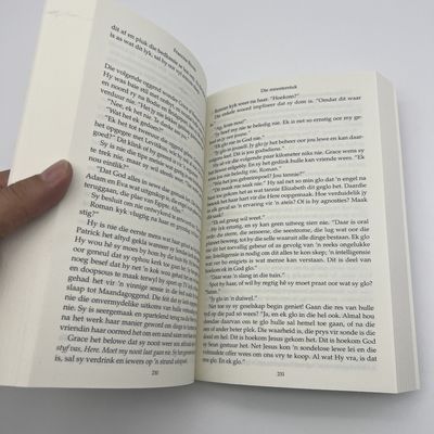 Novel Fiction Book Printing 352 Pages Offset Printing With Soft Cover embossing