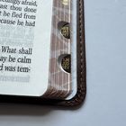 28gsm Paper Weight Professional Book Printing Services PU Leather Cover Bible