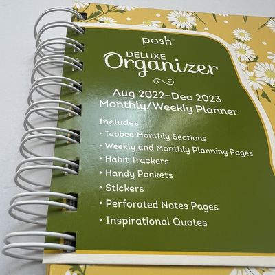 240 Pages Calendar Printing Services With Elastic Band Pocket Wire O Bind