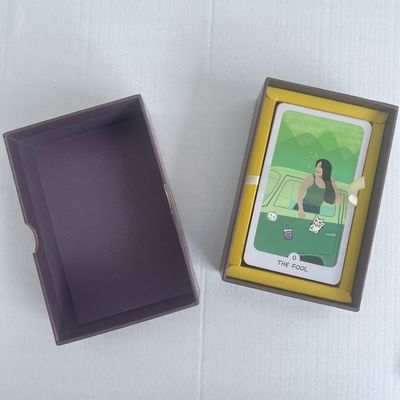 Professional Tarot Card Printing Services In 92 Cards Standard Size gold painting