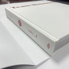 Glossy / Matte Lamination Custom Hard Cover Book Printing With Plastic Slipcase