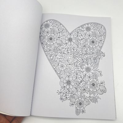 Custom Wire o Binding Paperback Printing Service Full Color For Coloring Book