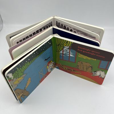 Children Custom Board Book Printing Glossy Lamination Section Sewn Casebound