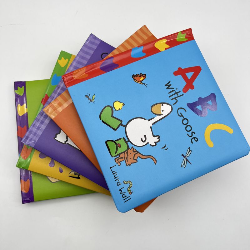 PLC Padded Hardcover Board Book Printing Service Eco Friendly Ink For Children