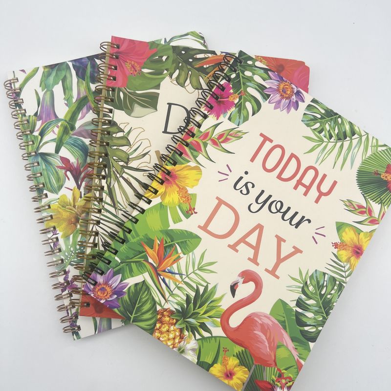 Practical Notebook Diary Printing Services Hardcover Flexibound With Stickers